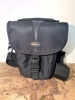 Black Compact Camera Bag - Men Bags